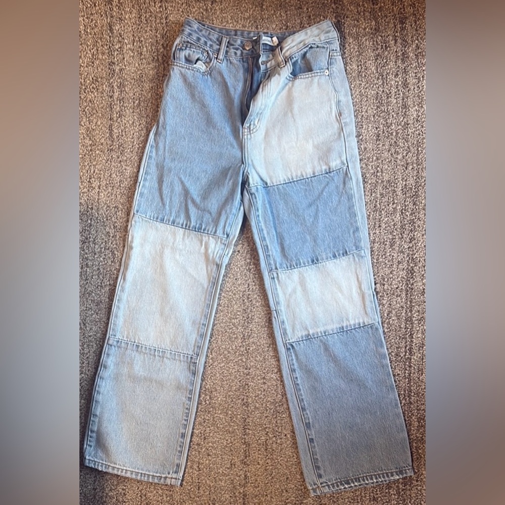 Glassons Blue Relaxed Jeans with Distressed Details